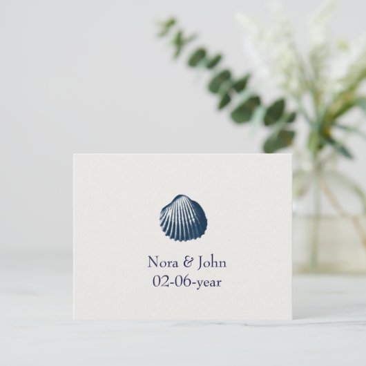 carte rsvp mariage plage (Debout devant)