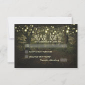 Carte RSVP mariage rustique Tree Path (Devant)