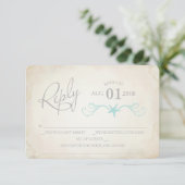 Carte RSVP, mariage Starfish Beach (Debout devant)