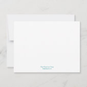 Carte RSVP Mariage Starfish - Turquoise (Dos)