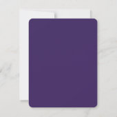 Carte RSVP Mariage Vin Peacock Violet (Dos)