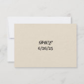 Carte RSVP Mariage Voile Marbre (Dos)