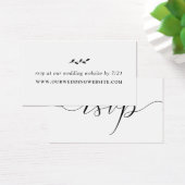 Carte RSVP mariage Website (Bureau)