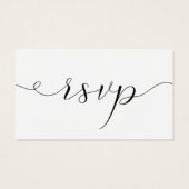 Carte RSVP mariage Website (Dos)
