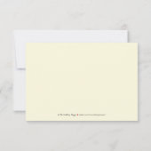 Carte RSVP (marine) pour plumes de paon {TBA} (Dos)