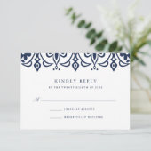 Carte RSVP Marrakech | Marine (Debout devant)