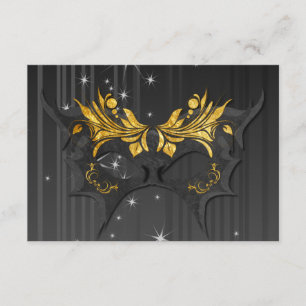 Carte RSVP Masquerade Ball Wedding