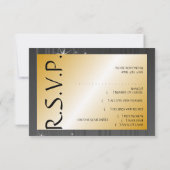 Carte RSVP Masquerade Ball Wedding (Dos)