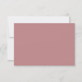 Carte RSVP Mauve moderne (Dos)
