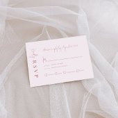 Carte RSVP Mauve moderne