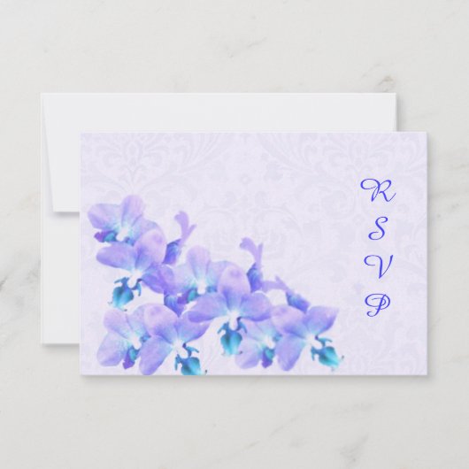 Carte RSVP Mauve Orchids (Devant)