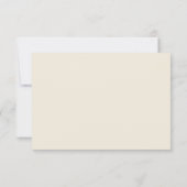 Carte RSVP minimal Gold Foil Dot Wedding (Dos)