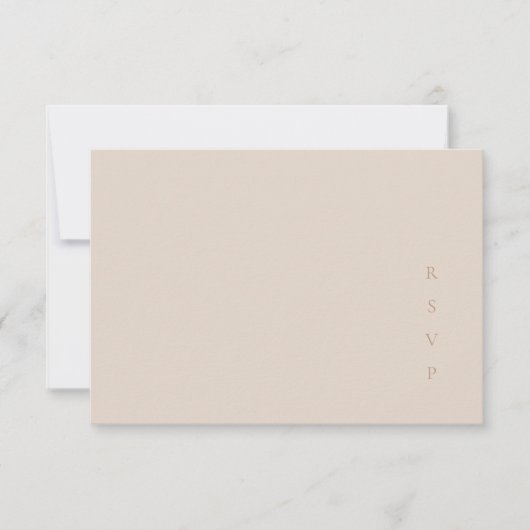 Carte RSVP Minimale Moderne (Devant)