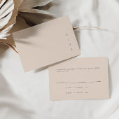 Carte RSVP Minimale Moderne
