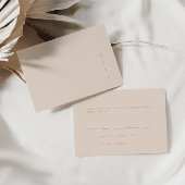 Carte RSVP Minimale Moderne