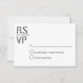 Carte rsvp minimale simple (Devant)