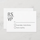 Carte rsvp minimale simple (Devant / Derrière)