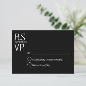 Carte rsvp minimale simple (Debout devant)