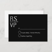 Carte rsvp minimale simple (Devant / Derrière)