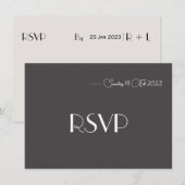 Carte RSVP Minimaliste (Devant / Derrière)