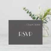 Carte RSVP Minimaliste (Debout devant)