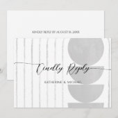 Carte RSVP minimaliste de mariage (Devant / Derrière)
