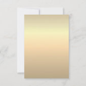 Carte RSVP minimaliste de mariage élégant (Dos)