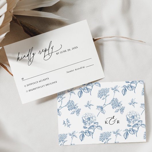 Carte RSVP minimaliste de mariage noir et blanc