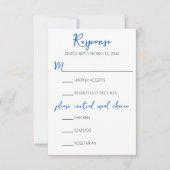 Carte RSVP minimaliste de mariage phare (Devant)
