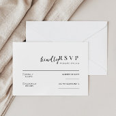 Carte RSVP minimaliste moderne