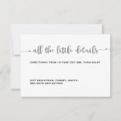 Carte RSVP minimaliste simple (Devant)