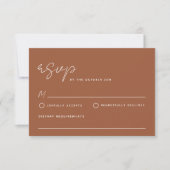 Carte RSVP minimaliste simple (Devant)