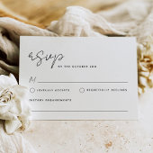Carte RSVP minimaliste simple
