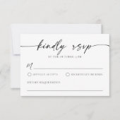 Carte RSVP minimaliste simple (Devant)