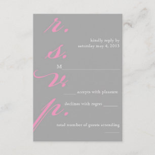 Carte RSVP moderne