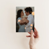 Carte RSVP moderne avec code QR et photo personnel