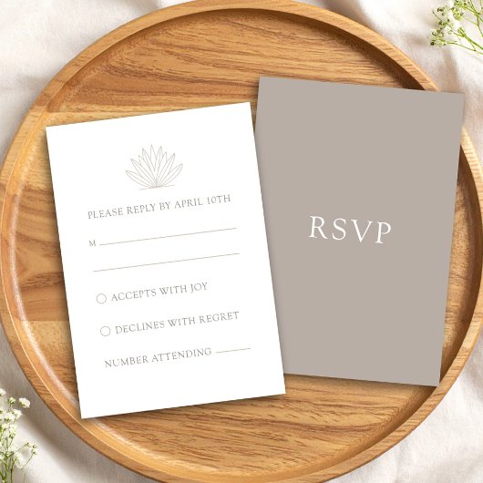 Carte RSVP moderne de Cactus Sud-Ouest