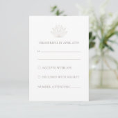 Carte RSVP moderne de Cactus Sud-Ouest (Debout devant)