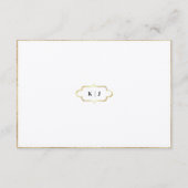 CARTE RSVP MODERNE ET ROMANTIQUE DE MARIAGE CALLIG (Dos)