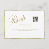 CARTE RSVP MODERNE ET ROMANTIQUE DE MARIAGE CALLIG (Devant)