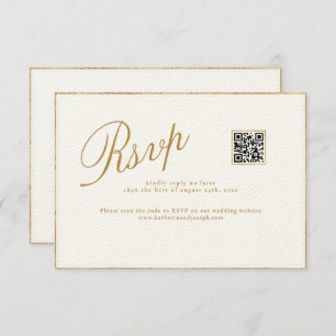 CARTE RSVP MODERNE ET ROMANTIQUE DE MARIAGE CALLIG