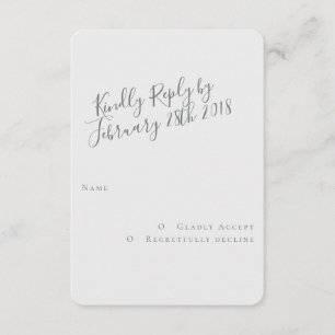 Carte RSVP moderne Free Spirit