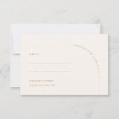 Carte RSVP moderne Minimalist Boho Arch (Devant)