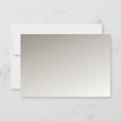 Carte RSVP moderne ornée d'argent (Dos)