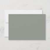Carte RSVP moderne simple format vert (Dos)