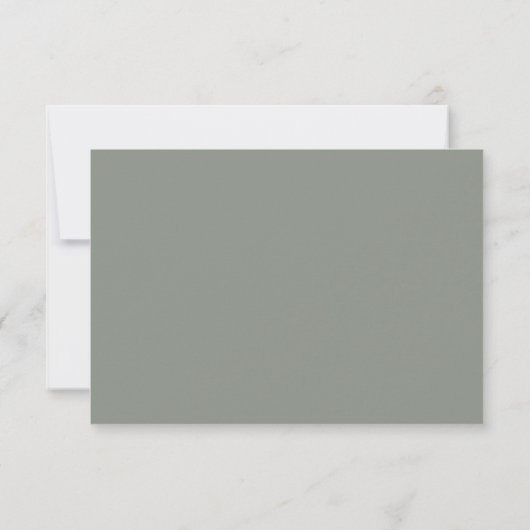 Carte RSVP moderne simple format vert (Dos)