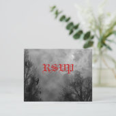 Carte RSVP modifiable Hauné Sky et Ravens (Debout devant)