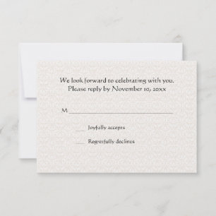 Carte RSVP Moment chère