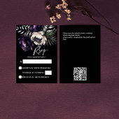 Carte RSVP moody foncé