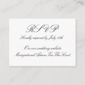 Carte RSVP numérique (Devant)